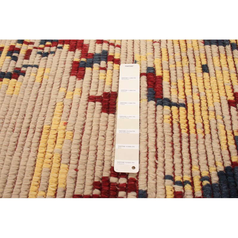 Grogan One-of-a-Kind 5'1" X 8'1" New Age Wool Area Rug in Beige