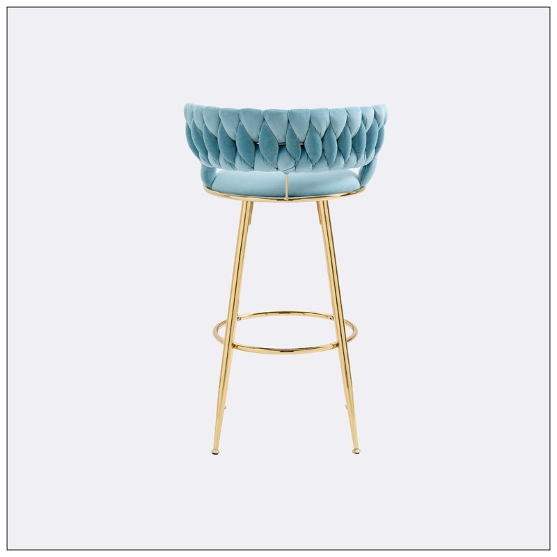 Chaises de bar à hauteur de comptoir 2pc / ensemble, Bleu