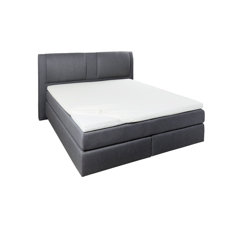 Cotton Blend Jersey Knit Fitted Sheet, White, 90 - 100cm x 200 - 220cm