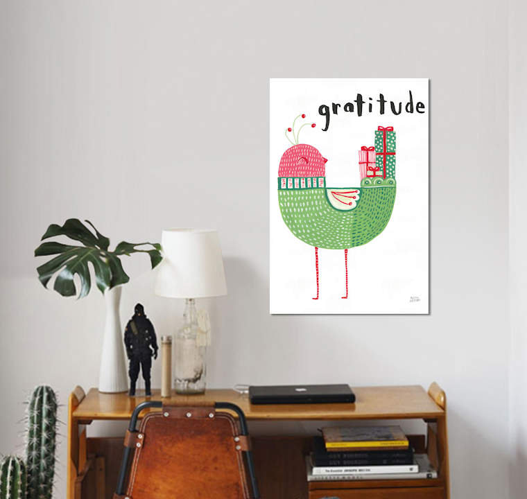 « christmas tweets iv » par melissa averinos, impression sur toile, H 40 po x l 26 po x P 1,5 po, Toile tendue, Pas de tapis