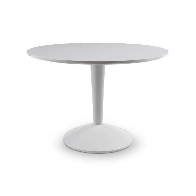 Isan Round Dining Table, White, 110cm L x 110cm W