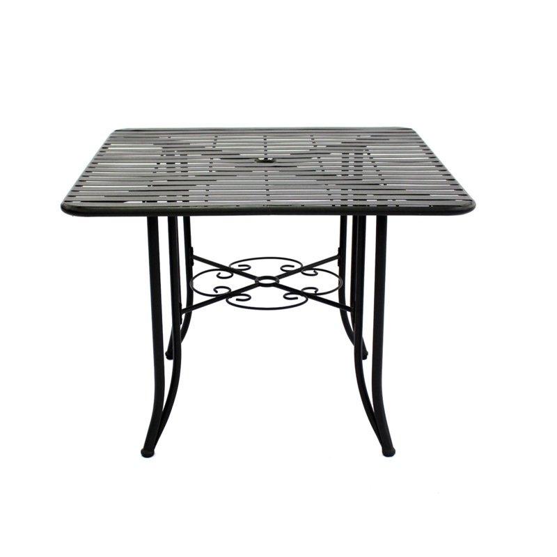 Table de salle à manger en acier thermolaqué ducor