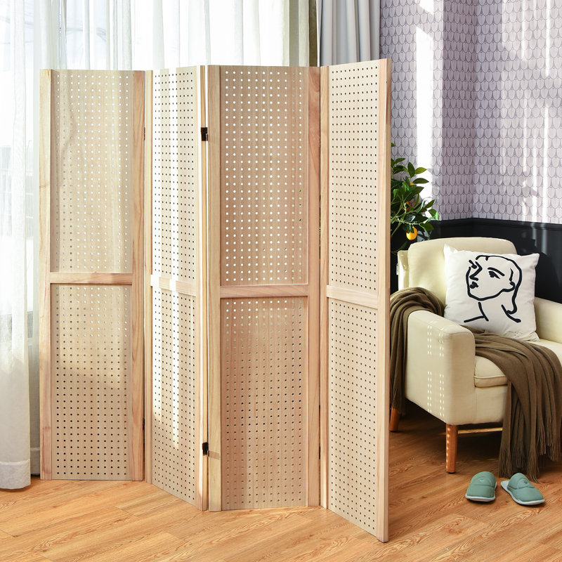 61.5'' W x 60'' H 4 - Panel Folding Room Divider