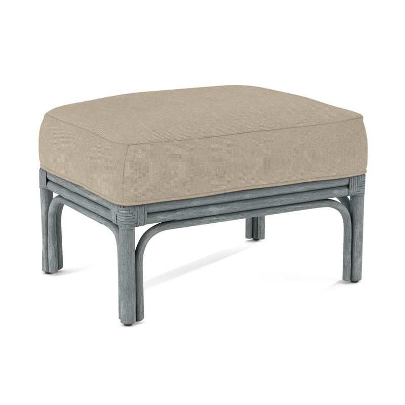 Boca Ottoman, Fantail Blue; 0569-66, Mineral