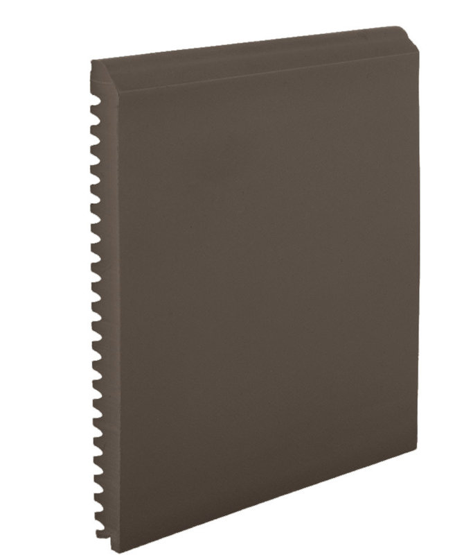 Profilé en caoutchouc Pinnacle Plus (TS) n° 65, 11,7 cm (H) x 244 cm (L) x 1 cm (épaisseur de la base) (lot de 6), couleur terre d'ombre brûlée