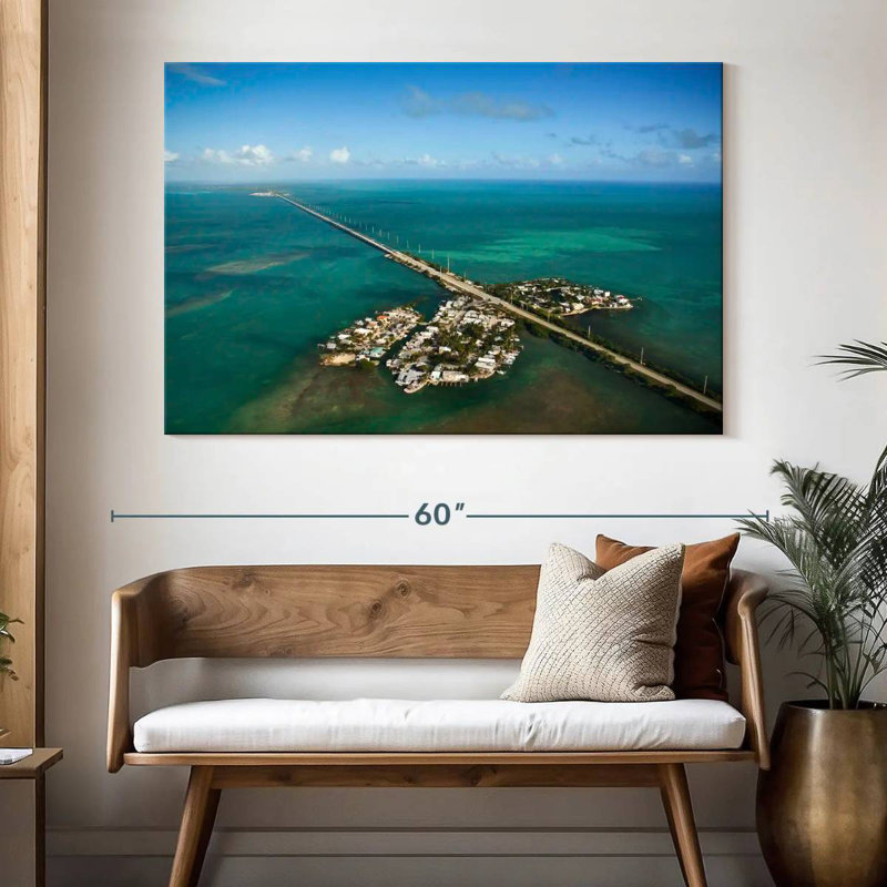 Gillard Seven Mile Florida Bridge, H 34 po x l 51 po