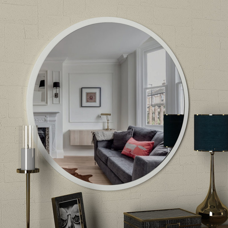 Miroir décoratif Helene, Blanc