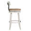 Tabouret 31 "à hauteur de bar en bois avec siège en ruppie naturelle, 1 pièce-1634684664-1634684665