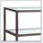 Weston Nickel 2-Shelf Glass Top Entryway Console Table, Modern And Stylish With Ample Storage