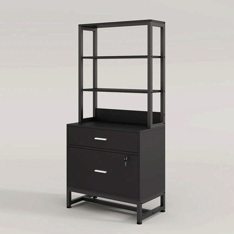 Spacious Filing Cabinet,Height File Cabinet,Stable Cabinet with Open bookcase