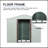 6Ft X 5Ft Outdoor Metal Storage Shed With Metal Foundation ,White-119458138-119458133