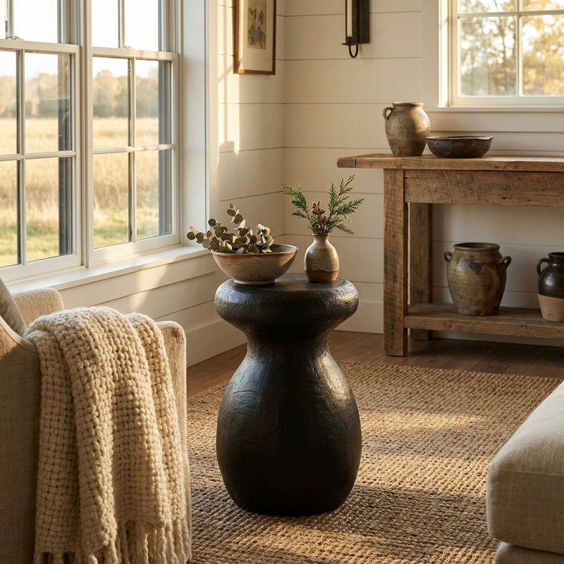 Samson Concrete Top End Table