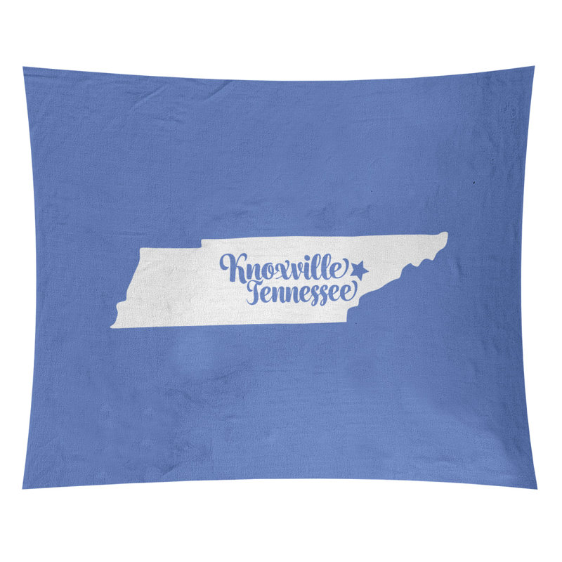 Tapisserie de Knoxville, Tennessee, H 27,5 po x l 37,5 po, Bleu