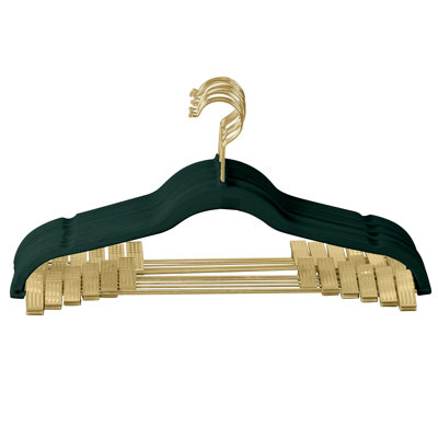 6 Pack Velvet Hangers with Clips