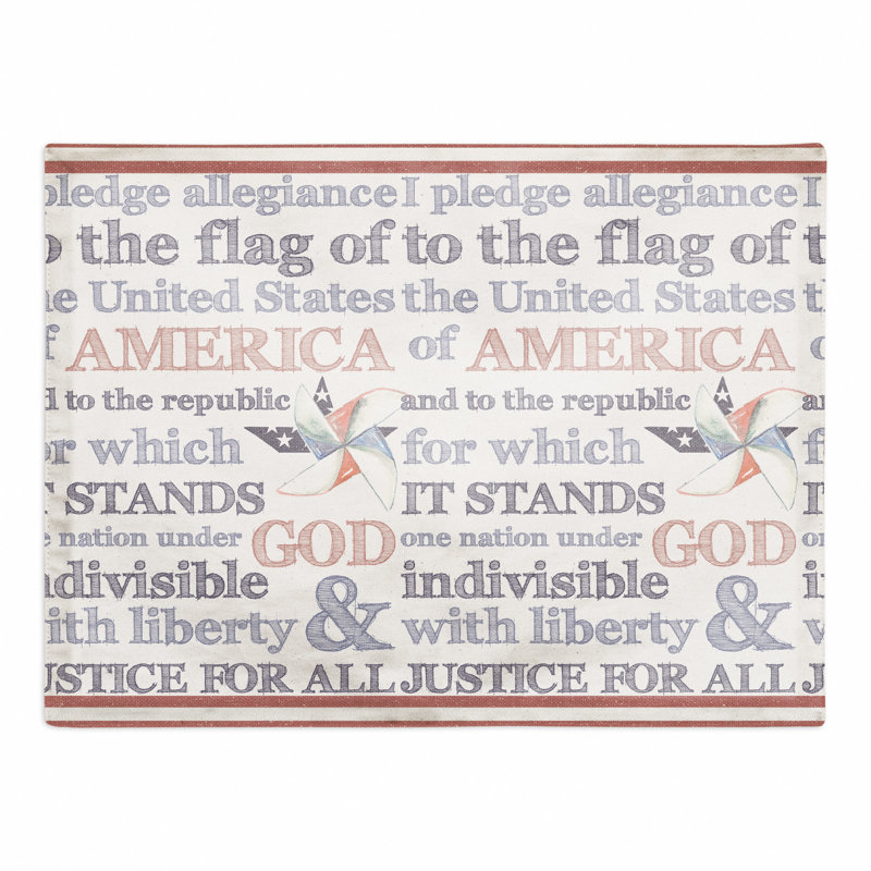 Napperon Pledge of Allegiance