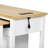 47.2" Kitchen Island With 13.8" Back Extendable Table, Rubber Wood Veneer, Internal Storage, Power Charging 47.2 Inch Rectangular Ample Soft Close Hinges-1627196497