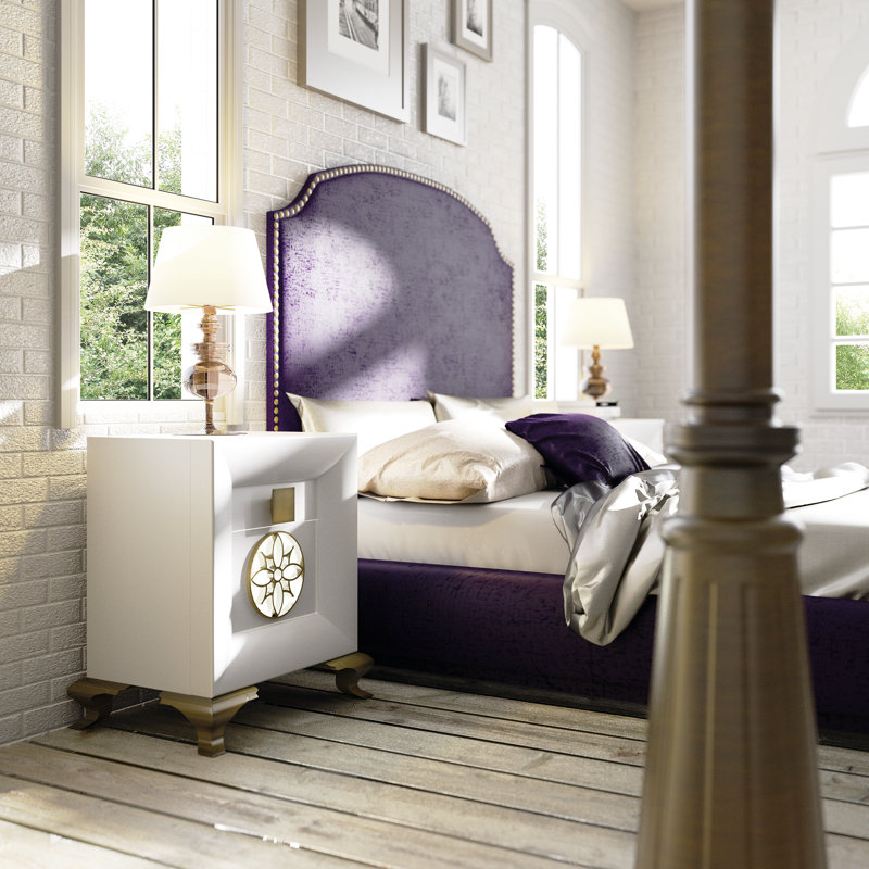 Annalya Upholstered Panel Bed, Queen