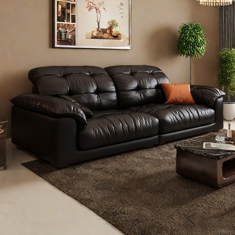 Italian minimalist retro sofa, 32.67" H x 94.48" W x 39.37" D, 3