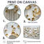 Art mural Myliana Pure Cream Wildflower Bloom II - Fleurs sauvages-2058665850-2058665845-2058665848