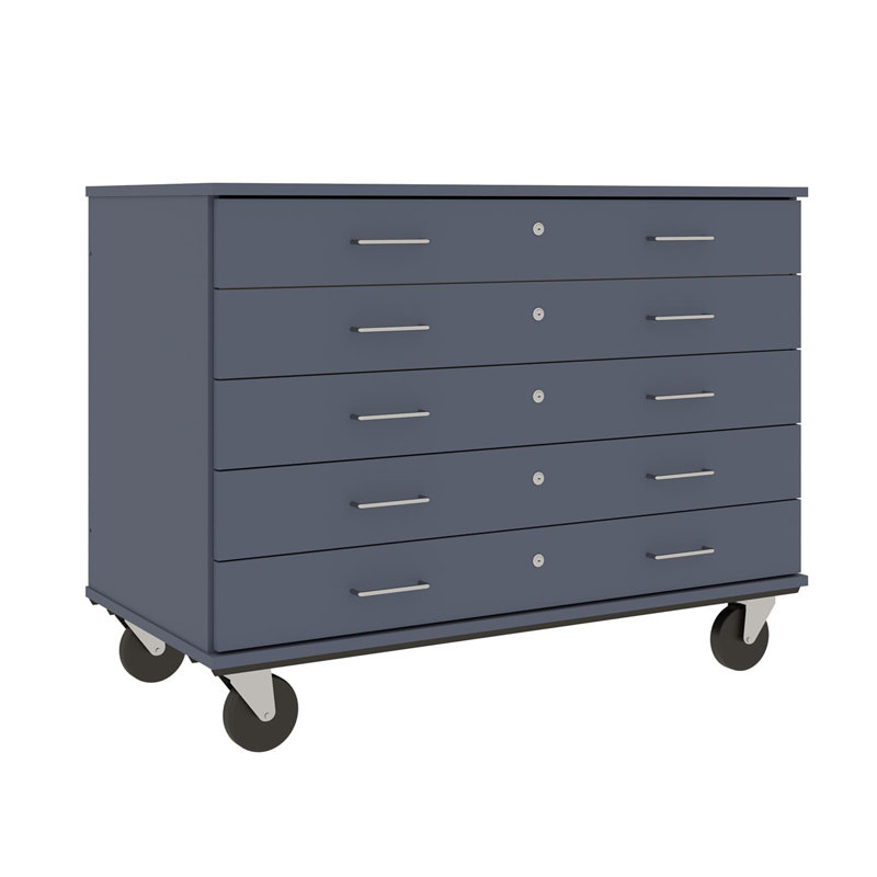 Armoire mobile à 5 compartiments avec roulettes, H 36 po x l 48 po x P 24 po, Tsunami