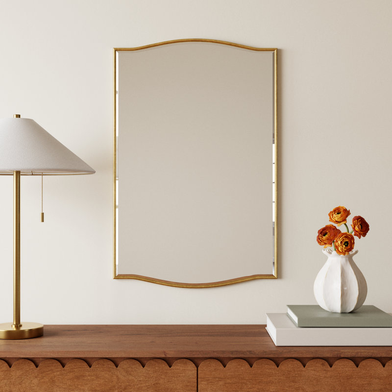 Meagan Mirror, 30" x 20", Gold