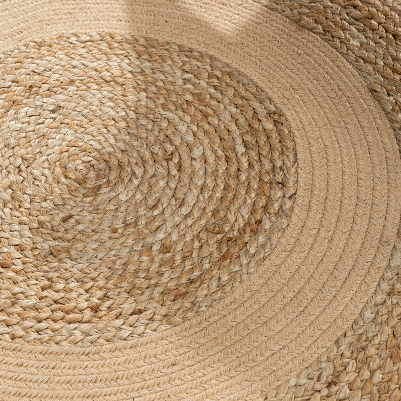 Tapis rond en jute tressé 8 pi, Rond 8 pi