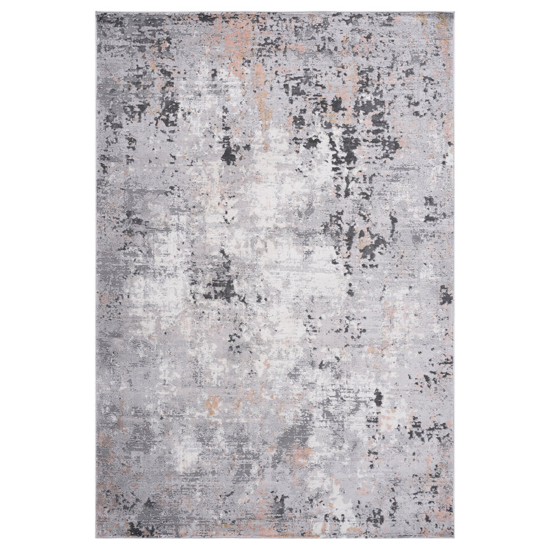 Tapis abstrait multicolore 6 x 9 po - Teinture, doux au toucher pour la chambre à coucher, le salon, la salle à manger sans perte de poils, salle à manger durable, bureau à domicile