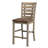 Deprise Set of 2 Rustic Farmhouse Dining/Counter Chairs - Distressed Solid Wood Ladderback Design