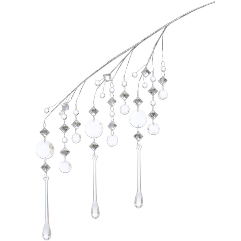 Tear Drop Jeweled  Hanging Spray - 26 Inches Set Of 12