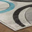 Tapis de salon en polyester doux sculpté à la main 8 pi x 10 pi à motif géométrique à poils courts