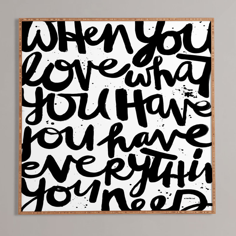 « if you love », art textuel encadré