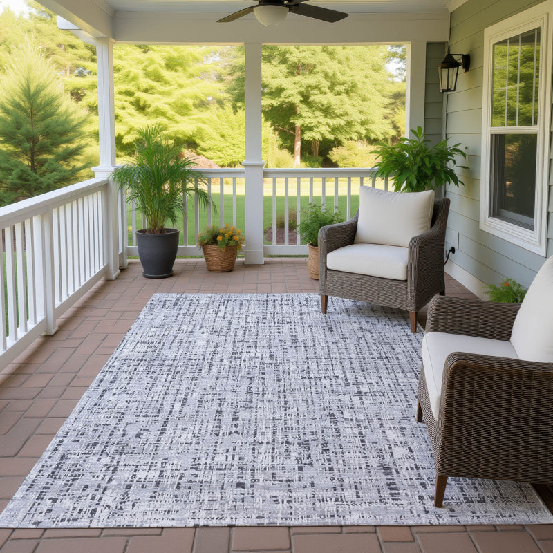 Machine Washable Indoor/Outdoor Chantille ACN2735 Modern Rug, 3' x 5', Putty