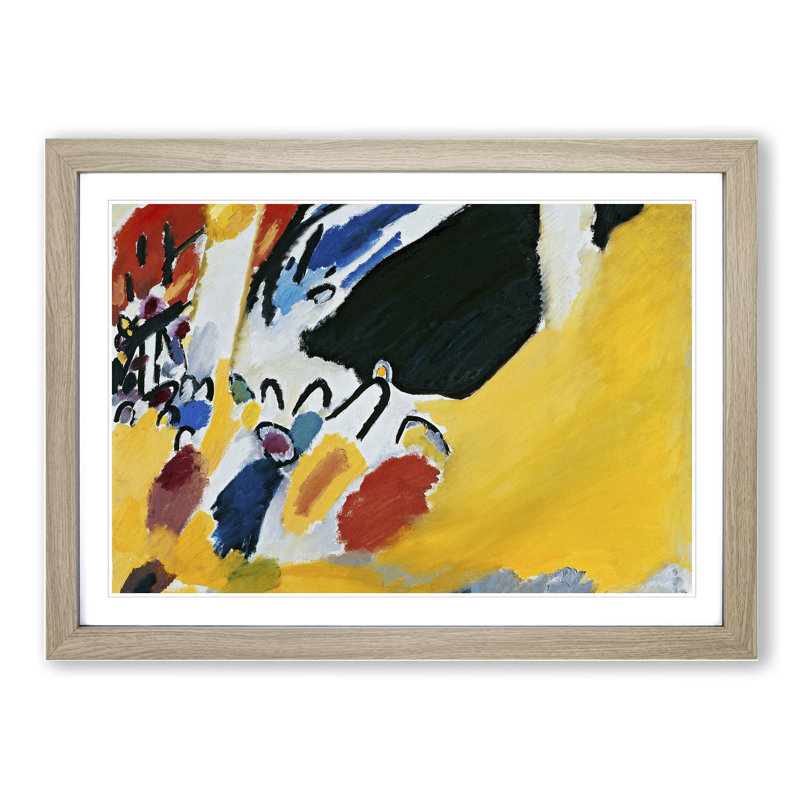 Impression III by Wassily Kandinsky - Picture Frame Painting, Oak Framed, 27cm H x 36cm W x 2cm D