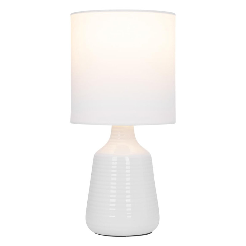 Elcie Ceramic Table Lamp, White