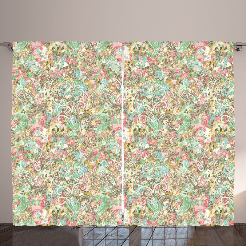 Semi Sheer Curtain Pair