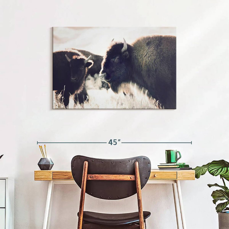 Brampt Buffalo Pasture, 24" H x 36" W