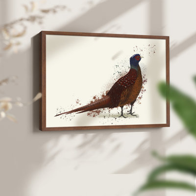 Pheasant Splash 4 - Reproduction encadrée - Restickable