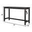 Table de salle à manger à hauteur de comptoir 3 pièces - Table en bois massif avec 2 ports et prise électrique, assise, noir anthracite, style transitionnel, table de 60 pouces, 2 sièges, rectangulaire, tabourets d'appoint, design,