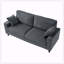 Canapé 81,8 po Corduroy, canapé 2 places avec structure robuste en fer et en bois-940860220