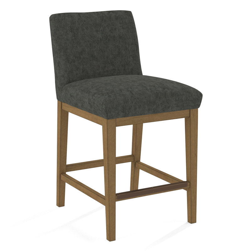 Upholstered Stool, Evolution Silver Fox, Beachwood