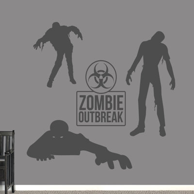 Ensemble de décalcomanie murale zombie