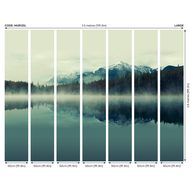 Suat Matte Wall Mural, 280 cm L x 350 cm W