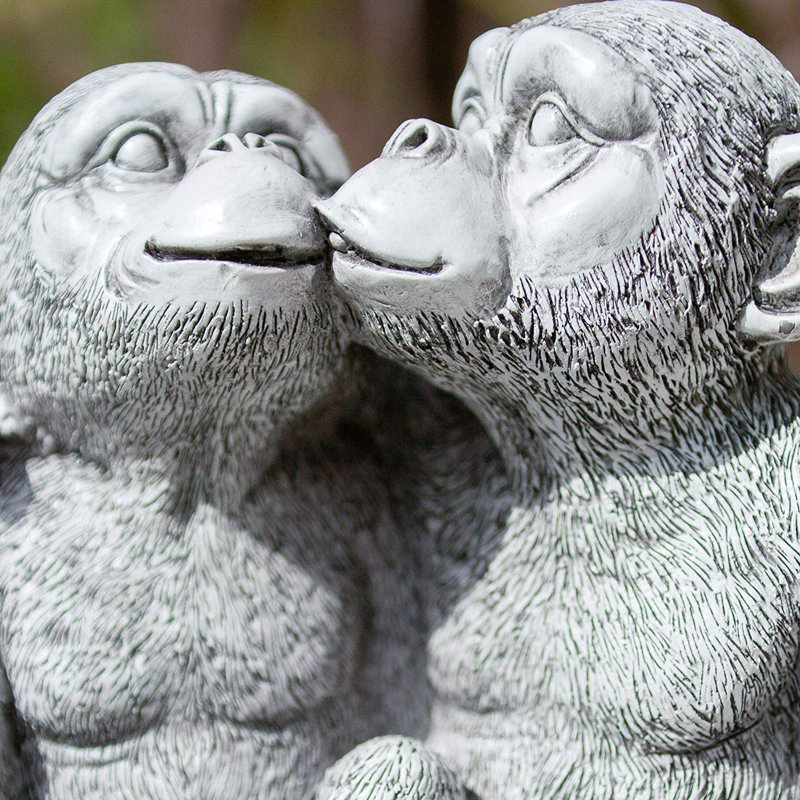 Snell Monkey Plastic Garden Statue
