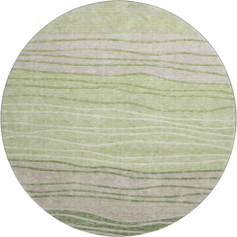 Premium Machine Washable Tweedy Aloe Rug