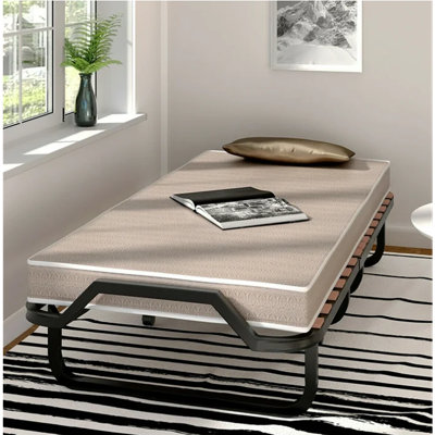 Delmar Twin Steel Folding Bed with Mattress