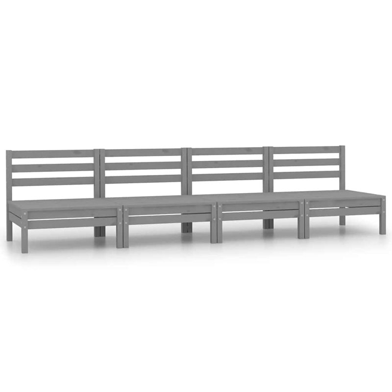 Bae 63.5" Wide Pine, Grey