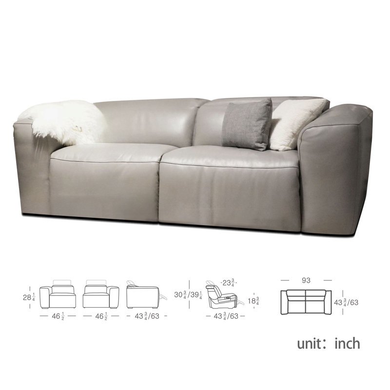 Peterec Upholstered 96'' Sofa