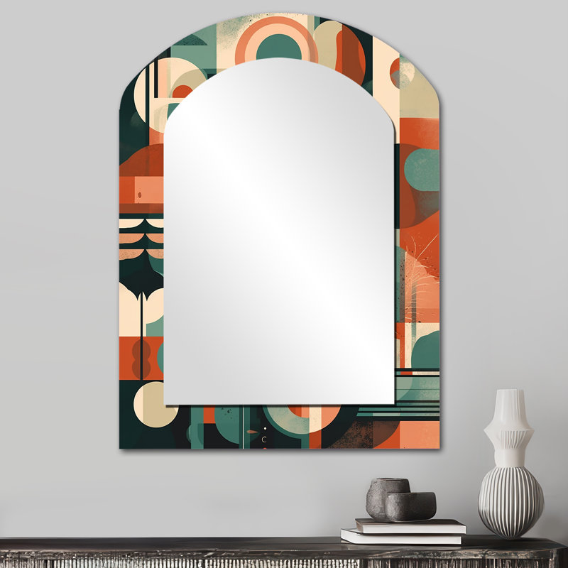 Miroir mural Mid-Century, 34 po x 25 po