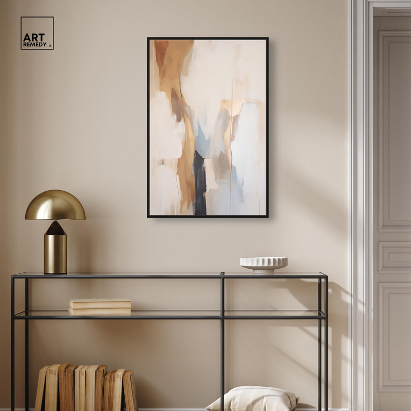 Sandstone Stillness II, toile par Art Remedy, H 31 po x l 21 po, Cadre flottant, Noir