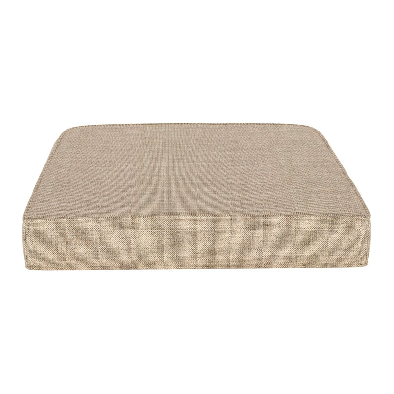 Outdoor Sunbrella® Seat Cushion, Cast Ash Sunbrella® Plainweave, 20" W x 18" D